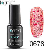 Load image into Gallery viewer, Inagla Nail Polish 8ml Diamond Series Varnish Glitter Nail Art Lacquer Polish Hybrid Varnish Gel Polish 108 UV Color Gel Vernis