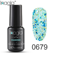 Load image into Gallery viewer, Inagla Nail Polish 8ml Diamond Series Varnish Glitter Nail Art Lacquer Polish Hybrid Varnish Gel Polish 108 UV Color Gel Vernis