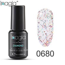 Load image into Gallery viewer, Inagla Nail Polish 8ml Diamond Series Varnish Glitter Nail Art Lacquer Polish Hybrid Varnish Gel Polish 108 UV Color Gel Vernis
