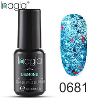 Load image into Gallery viewer, Inagla Nail Polish 8ml Diamond Series Varnish Glitter Nail Art Lacquer Polish Hybrid Varnish Gel Polish 108 UV Color Gel Vernis