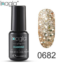 Load image into Gallery viewer, Inagla Nail Polish 8ml Diamond Series Varnish Glitter Nail Art Lacquer Polish Hybrid Varnish Gel Polish 108 UV Color Gel Vernis