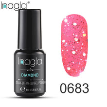 Load image into Gallery viewer, Inagla Nail Polish 8ml Diamond Series Varnish Glitter Nail Art Lacquer Polish Hybrid Varnish Gel Polish 108 UV Color Gel Vernis