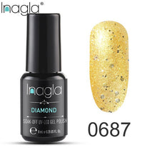 Load image into Gallery viewer, Inagla Nail Polish 8ml Diamond Series Varnish Glitter Nail Art Lacquer Polish Hybrid Varnish Gel Polish 108 UV Color Gel Vernis