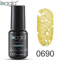 Load image into Gallery viewer, Inagla Nail Polish 8ml Diamond Series Varnish Glitter Nail Art Lacquer Polish Hybrid Varnish Gel Polish 108 UV Color Gel Vernis