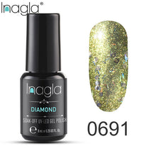 Load image into Gallery viewer, Inagla Nail Polish 8ml Diamond Series Varnish Glitter Nail Art Lacquer Polish Hybrid Varnish Gel Polish 108 UV Color Gel Vernis
