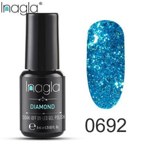 Load image into Gallery viewer, Inagla Nail Polish 8ml Diamond Series Varnish Glitter Nail Art Lacquer Polish Hybrid Varnish Gel Polish 108 UV Color Gel Vernis