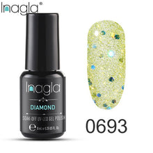 Load image into Gallery viewer, Inagla Nail Polish 8ml Diamond Series Varnish Glitter Nail Art Lacquer Polish Hybrid Varnish Gel Polish 108 UV Color Gel Vernis