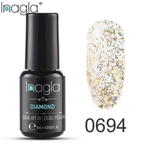 Load image into Gallery viewer, Inagla Nail Polish 8ml Diamond Series Varnish Glitter Nail Art Lacquer Polish Hybrid Varnish Gel Polish 108 UV Color Gel Vernis