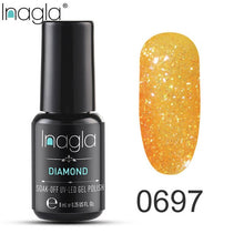 Load image into Gallery viewer, Inagla Nail Polish 8ml Diamond Series Varnish Glitter Nail Art Lacquer Polish Hybrid Varnish Gel Polish 108 UV Color Gel Vernis