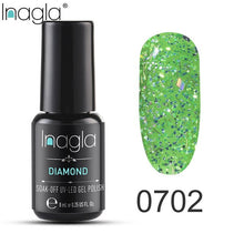 Load image into Gallery viewer, Inagla Nail Polish 8ml Diamond Series Varnish Glitter Nail Art Lacquer Polish Hybrid Varnish Gel Polish 108 UV Color Gel Vernis