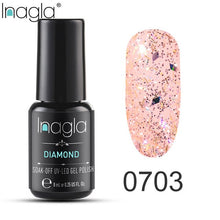 Load image into Gallery viewer, Inagla Nail Polish 8ml Diamond Series Varnish Glitter Nail Art Lacquer Polish Hybrid Varnish Gel Polish 108 UV Color Gel Vernis