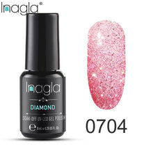 Load image into Gallery viewer, Inagla Nail Polish 8ml Diamond Series Varnish Glitter Nail Art Lacquer Polish Hybrid Varnish Gel Polish 108 UV Color Gel Vernis