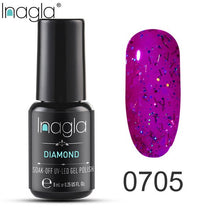 Load image into Gallery viewer, Inagla Nail Polish 8ml Diamond Series Varnish Glitter Nail Art Lacquer Polish Hybrid Varnish Gel Polish 108 UV Color Gel Vernis