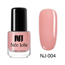 Load image into Gallery viewer, NEE JOLIE Summer Glitter Nail Polish 3.5ML Ordinary Nail Lacquer Mirror Effect Fast Dry Polish Varnish for Nail Art Decorations