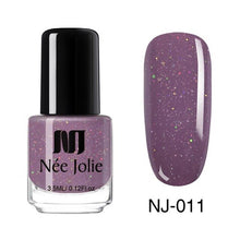 Load image into Gallery viewer, NEE JOLIE Summer Glitter Nail Polish 3.5ML Ordinary Nail Lacquer Mirror Effect Fast Dry Polish Varnish for Nail Art Decorations