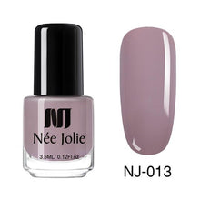 Load image into Gallery viewer, NEE JOLIE Summer Glitter Nail Polish 3.5ML Ordinary Nail Lacquer Mirror Effect Fast Dry Polish Varnish for Nail Art Decorations