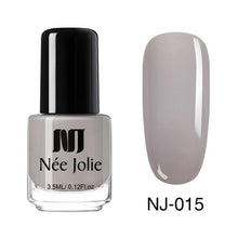 Load image into Gallery viewer, NEE JOLIE Summer Glitter Nail Polish 3.5ML Ordinary Nail Lacquer Mirror Effect Fast Dry Polish Varnish for Nail Art Decorations