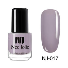 Load image into Gallery viewer, NEE JOLIE Summer Glitter Nail Polish 3.5ML Ordinary Nail Lacquer Mirror Effect Fast Dry Polish Varnish for Nail Art Decorations