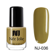 Load image into Gallery viewer, NEE JOLIE Summer Glitter Nail Polish 3.5ML Ordinary Nail Lacquer Mirror Effect Fast Dry Polish Varnish for Nail Art Decorations