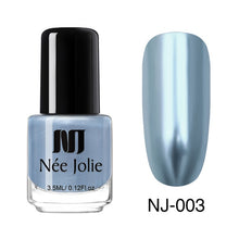 Load image into Gallery viewer, NEE JOLIE Summer Glitter Nail Polish 3.5ML Ordinary Nail Lacquer Mirror Effect Fast Dry Polish Varnish for Nail Art Decorations