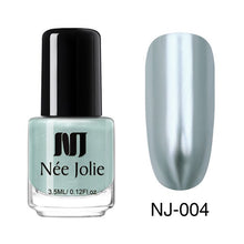 Load image into Gallery viewer, NEE JOLIE Summer Glitter Nail Polish 3.5ML Ordinary Nail Lacquer Mirror Effect Fast Dry Polish Varnish for Nail Art Decorations