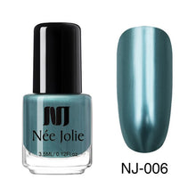 Load image into Gallery viewer, NEE JOLIE Summer Glitter Nail Polish 3.5ML Ordinary Nail Lacquer Mirror Effect Fast Dry Polish Varnish for Nail Art Decorations