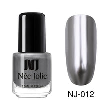 Load image into Gallery viewer, NEE JOLIE Summer Glitter Nail Polish 3.5ML Ordinary Nail Lacquer Mirror Effect Fast Dry Polish Varnish for Nail Art Decorations