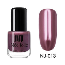 Load image into Gallery viewer, NEE JOLIE Summer Glitter Nail Polish 3.5ML Ordinary Nail Lacquer Mirror Effect Fast Dry Polish Varnish for Nail Art Decorations