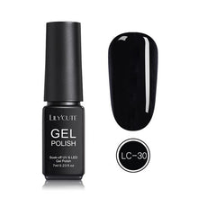Load image into Gallery viewer, LILYCUTE Nail Art Gel 7ML Pure Nail Color UV LED Gel Nail Polish Long-lasting Macaron Soak off Varnish Gel Lacquer Nail Art DIY
