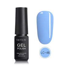 Load image into Gallery viewer, LILYCUTE Nail Art Gel 7ML Pure Nail Color UV LED Gel Nail Polish Long-lasting Macaron Soak off Varnish Gel Lacquer Nail Art DIY