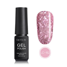 Load image into Gallery viewer, LILYCUTE Nail Art Gel 7ML Pure Nail Color UV LED Gel Nail Polish Long-lasting Macaron Soak off Varnish Gel Lacquer Nail Art DIY