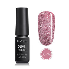 Load image into Gallery viewer, LILYCUTE Nail Art Gel 7ML Pure Nail Color UV LED Gel Nail Polish Long-lasting Macaron Soak off Varnish Gel Lacquer Nail Art DIY