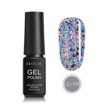Load image into Gallery viewer, LILYCUTE Nail Art Gel 7ML Pure Nail Color UV LED Gel Nail Polish Long-lasting Macaron Soak off Varnish Gel Lacquer Nail Art DIY