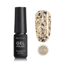Load image into Gallery viewer, LILYCUTE Nail Art Gel 7ML Pure Nail Color UV LED Gel Nail Polish Long-lasting Macaron Soak off Varnish Gel Lacquer Nail Art DIY