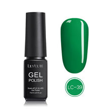 Load image into Gallery viewer, LILYCUTE Nail Art Gel 7ML Pure Nail Color UV LED Gel Nail Polish Long-lasting Macaron Soak off Varnish Gel Lacquer Nail Art DIY