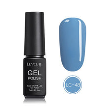 Load image into Gallery viewer, LILYCUTE Nail Art Gel 7ML Pure Nail Color UV LED Gel Nail Polish Long-lasting Macaron Soak off Varnish Gel Lacquer Nail Art DIY