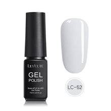 Load image into Gallery viewer, LILYCUTE Nail Art Gel 7ML Pure Nail Color UV LED Gel Nail Polish Long-lasting Macaron Soak off Varnish Gel Lacquer Nail Art DIY