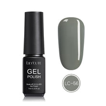Load image into Gallery viewer, LILYCUTE Nail Art Gel 7ML Pure Nail Color UV LED Gel Nail Polish Long-lasting Macaron Soak off Varnish Gel Lacquer Nail Art DIY
