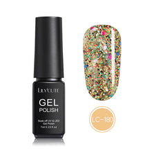 Load image into Gallery viewer, LILYCUTE Nail Art Gel 7ML Pure Nail Color UV LED Gel Nail Polish Long-lasting Macaron Soak off Varnish Gel Lacquer Nail Art DIY