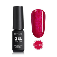 Load image into Gallery viewer, LILYCUTE Nail Art Gel 7ML Pure Nail Color UV LED Gel Nail Polish Long-lasting Macaron Soak off Varnish Gel Lacquer Nail Art DIY