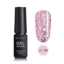 Load image into Gallery viewer, LILYCUTE Nail Art Gel 7ML Pure Nail Color UV LED Gel Nail Polish Long-lasting Macaron Soak off Varnish Gel Lacquer Nail Art DIY