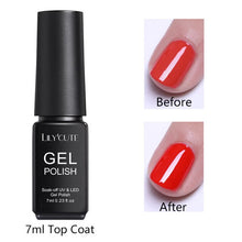 Load image into Gallery viewer, LILYCUTE Nail Art Gel 7ML Pure Nail Color UV LED Gel Nail Polish Long-lasting Macaron Soak off Varnish Gel Lacquer Nail Art DIY