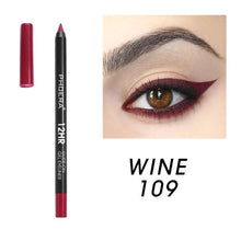 Load image into Gallery viewer, 12 Colors Eye Liner Fashion Matte Eyeliner Pen Long Lasting Waterproof Natural Eyeliner White Eyeliner TSLM1