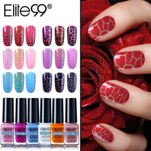 Load image into Gallery viewer, Elite99 7ml Soak Off Crackle Nail Polish Perfect Cracking Nail Lacquer Primer Quick Drying DIY Beauty Nail Art Tools