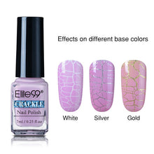 Load image into Gallery viewer, Elite99 7ml Soak Off Crackle Nail Polish Perfect Cracking Nail Lacquer Primer Quick Drying DIY Beauty Nail Art Tools