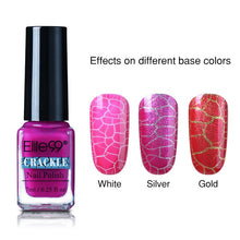 Load image into Gallery viewer, Elite99 7ml Soak Off Crackle Nail Polish Perfect Cracking Nail Lacquer Primer Quick Drying DIY Beauty Nail Art Tools