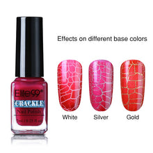 Load image into Gallery viewer, Elite99 7ml Soak Off Crackle Nail Polish Perfect Cracking Nail Lacquer Primer Quick Drying DIY Beauty Nail Art Tools