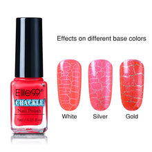 Load image into Gallery viewer, Elite99 7ml Soak Off Crackle Nail Polish Perfect Cracking Nail Lacquer Primer Quick Drying DIY Beauty Nail Art Tools