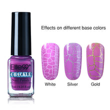 Load image into Gallery viewer, Elite99 7ml Soak Off Crackle Nail Polish Perfect Cracking Nail Lacquer Primer Quick Drying DIY Beauty Nail Art Tools