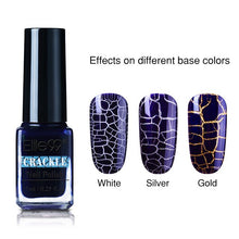 Load image into Gallery viewer, Elite99 7ml Soak Off Crackle Nail Polish Perfect Cracking Nail Lacquer Primer Quick Drying DIY Beauty Nail Art Tools